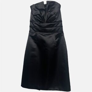 White House Black Market strapless black dress size 2